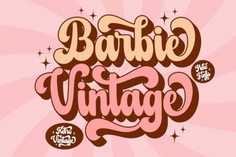 Barbie Vintage Font Projects & Style Inspiration