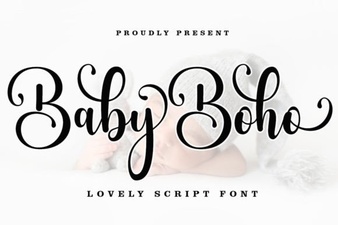 Boho Baby Font for Chic Creative Projects